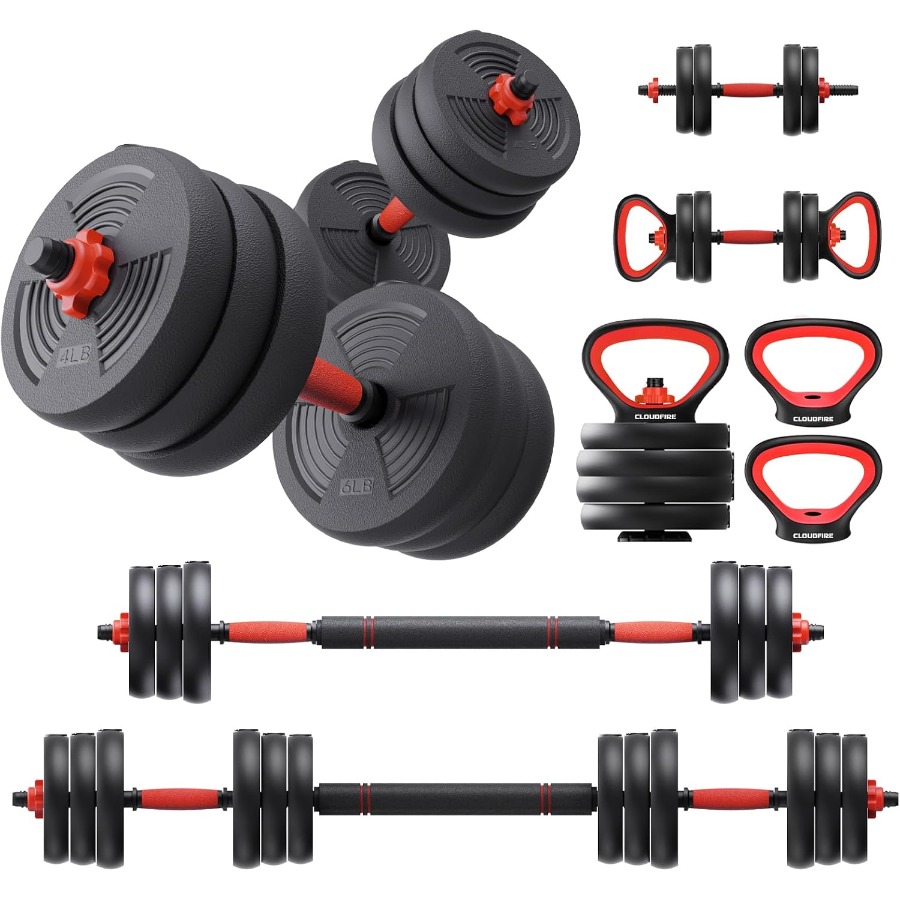 Dumbbell Set - Verstelbare set dumbbells, 60LB set vrije
