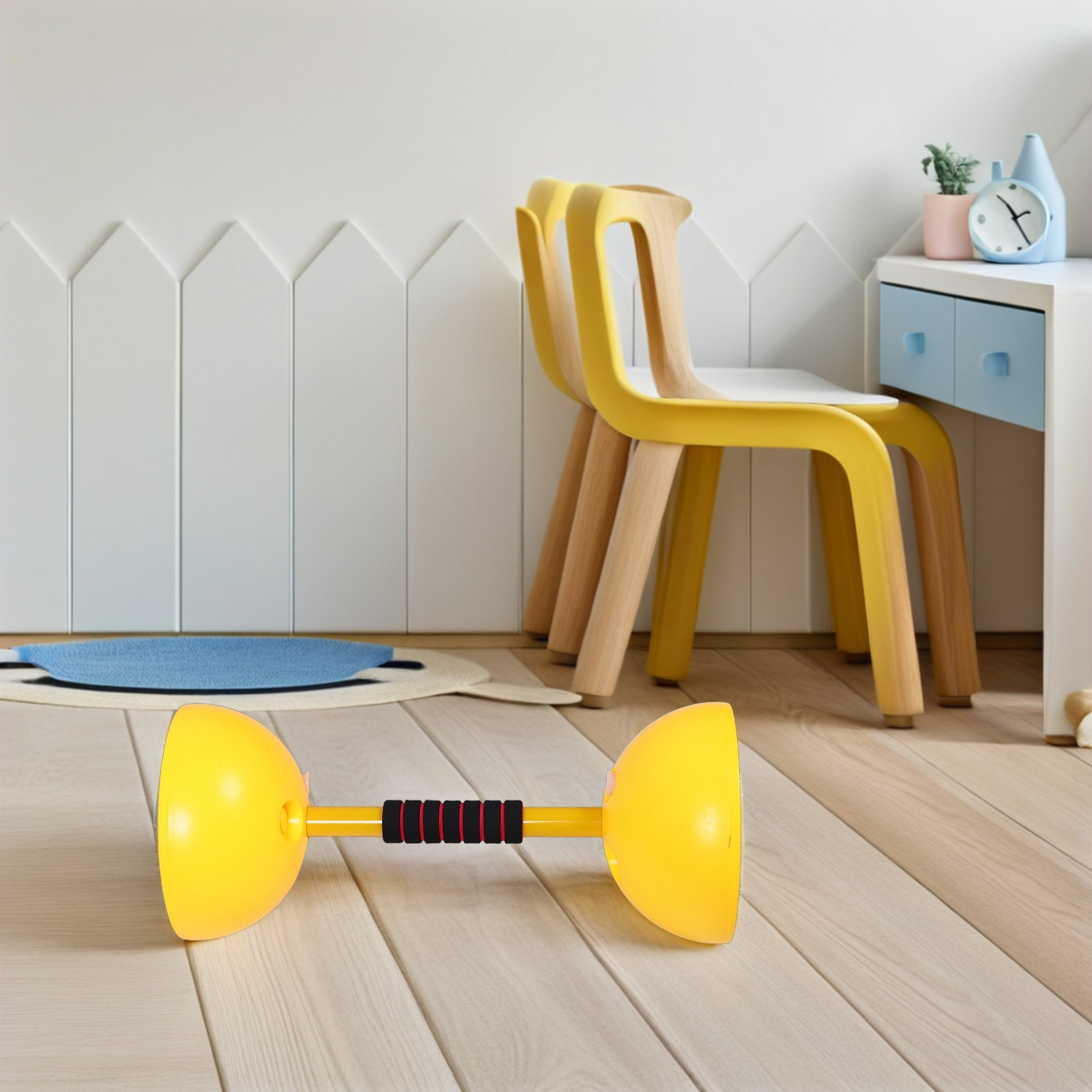 Dumbbell Set - Plastic halters en een set halterstangen