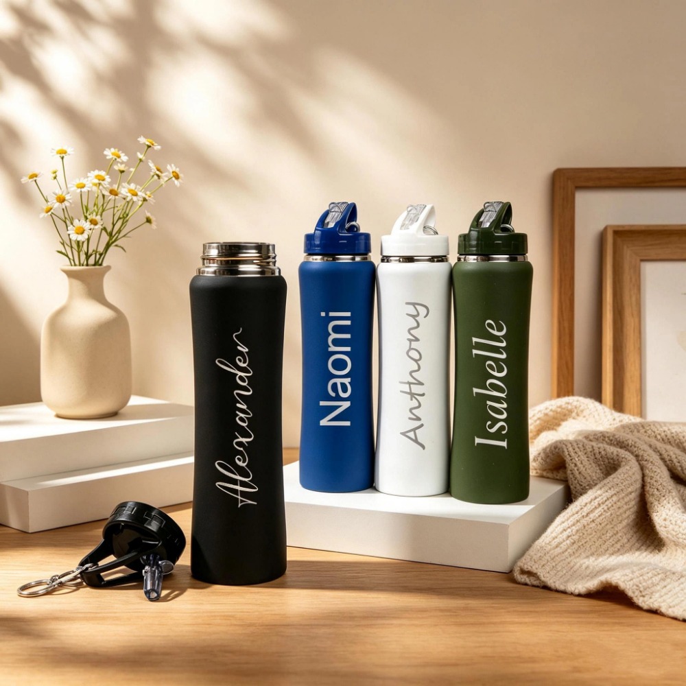 Sports Water Bottle Insulated - 1. Gepersonaliseerde voetbalwaterfles van roestvrij staal