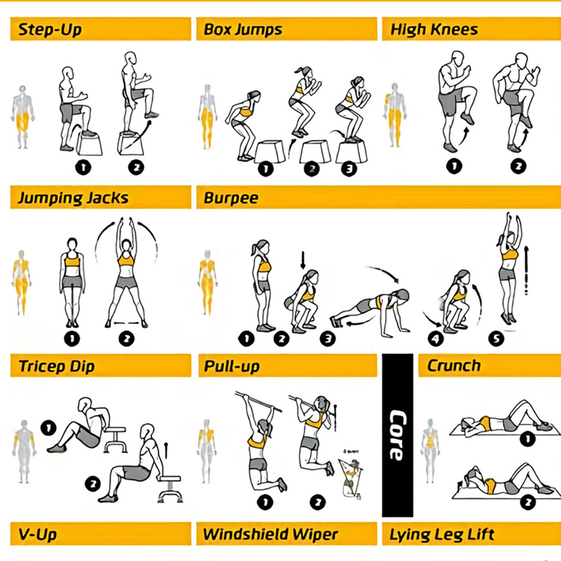 Workout Oefeningen Grafiek Pos - Sports Equipment Poster recensie en prijs