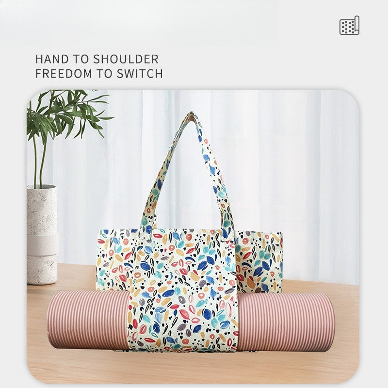 Yogamat-tas van canvas met blo - Yoga Mat recensie en prijs