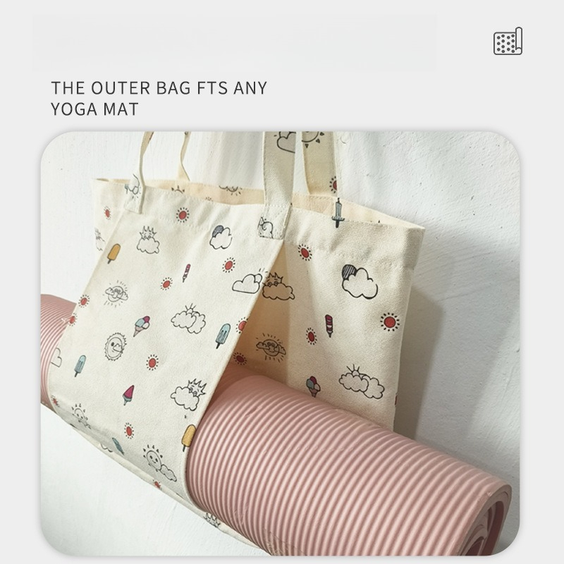 Yogamat-tas van canvas met blo - Yoga Mat recensie en prijs