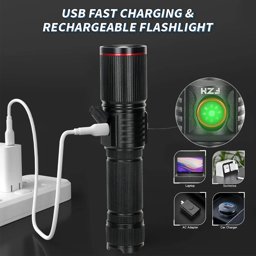 Krachtige LED-zaklamp Type C O - Jump Rope recensie en prijs