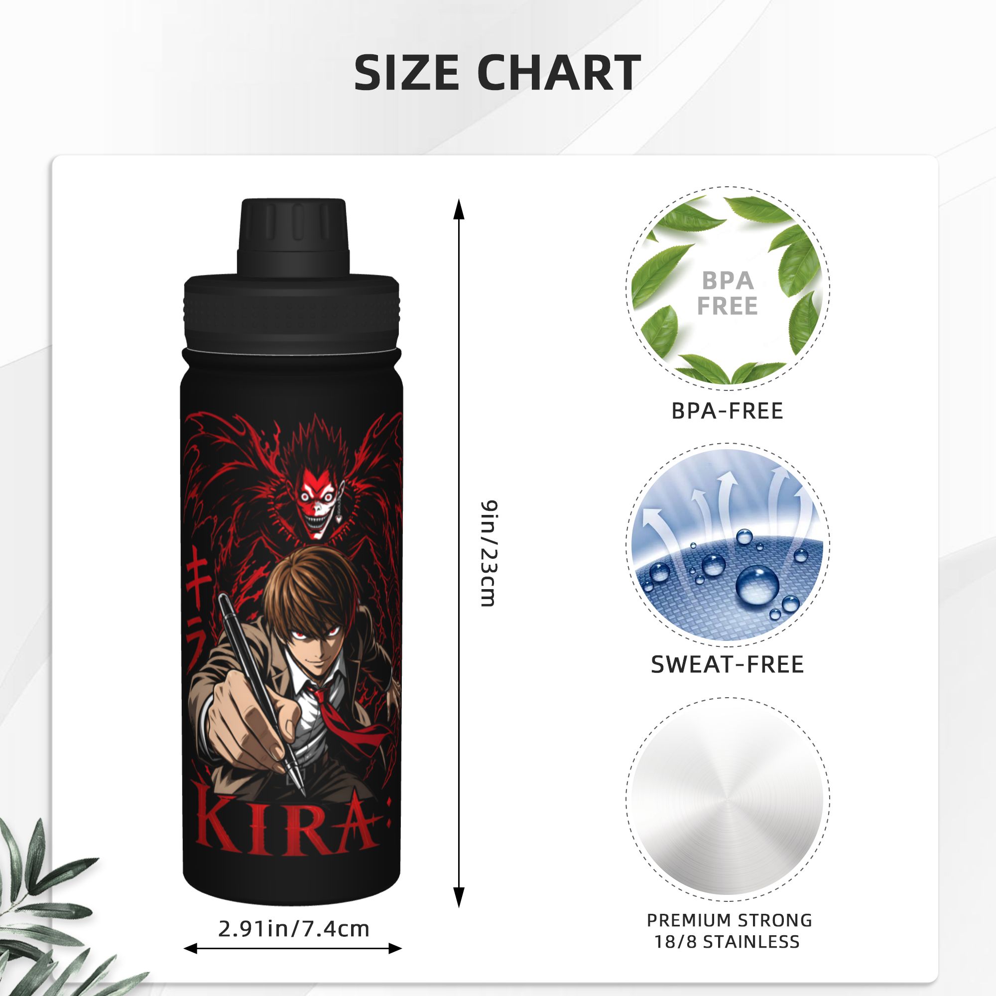 Death Note Anime God of the Ne - Sports Water Bottle Insulated recensie en prijs