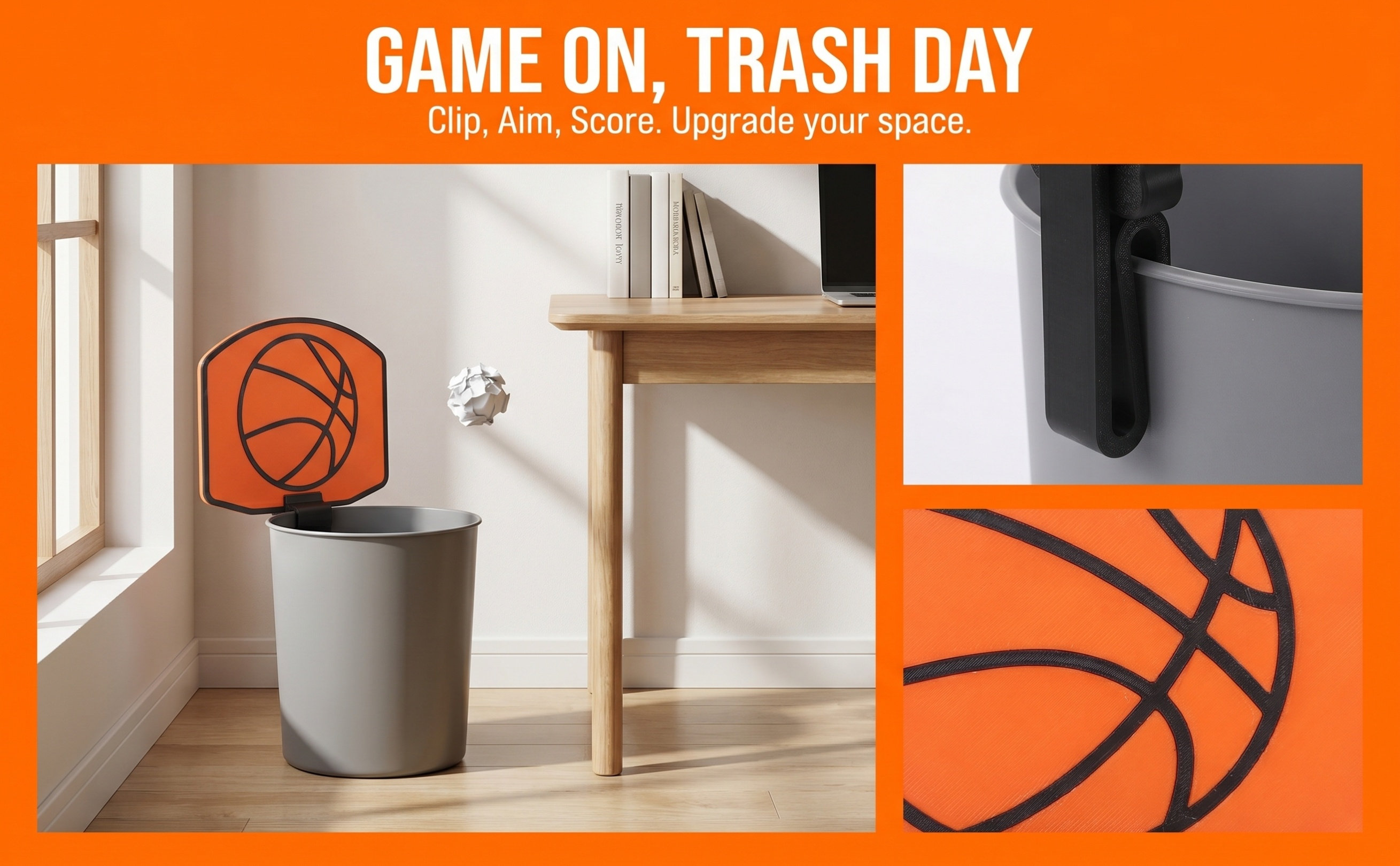 Basketbalvormige prullenbak me - Basketball Hoop recensie en prijs