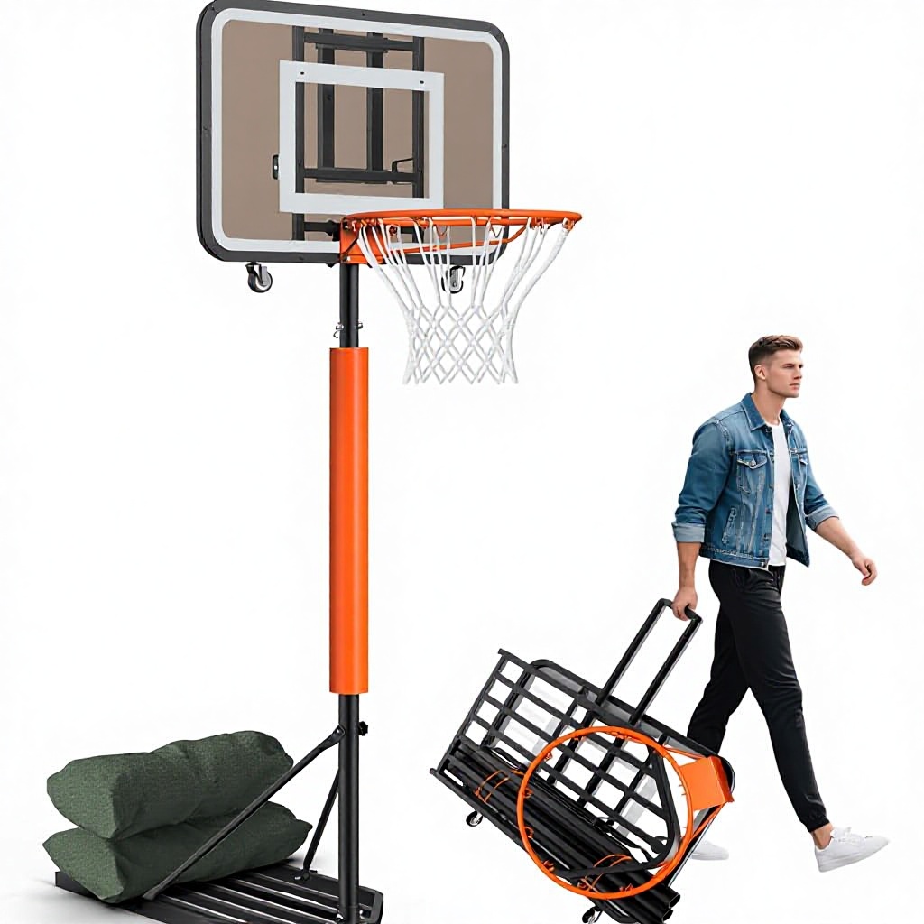 Verstelbaar, draagbaar basketb - Basketball Hoop recensie en prijs