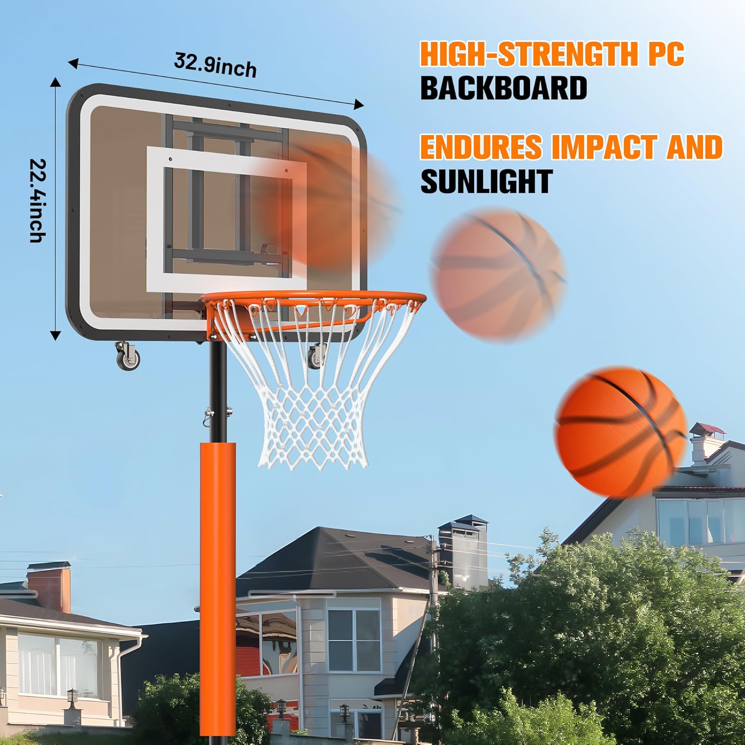 Verstelbaar, draagbaar basketb - Basketball Hoop recensie en prijs